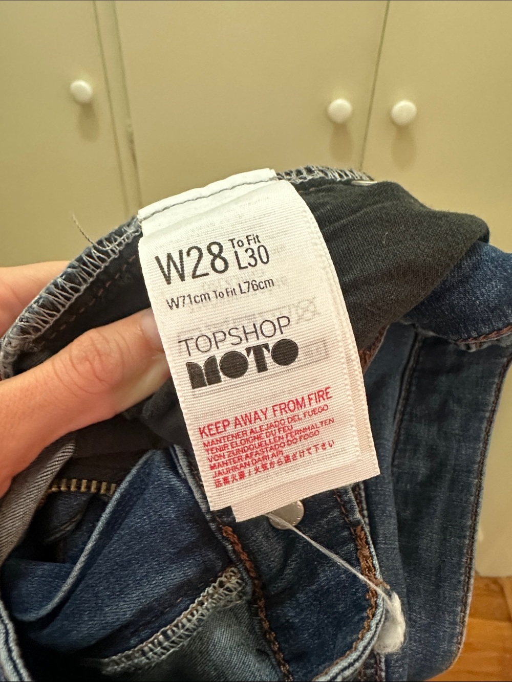 TopShop Dark Blue Skinny Denim Jeans